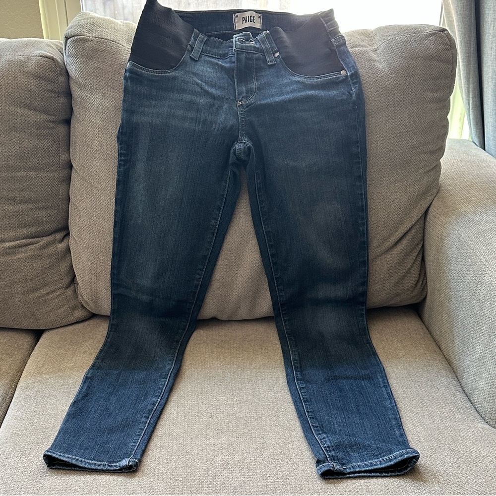 PAIGE Maternity Verdugo Ultra Skinny Dark Jeans Size 25